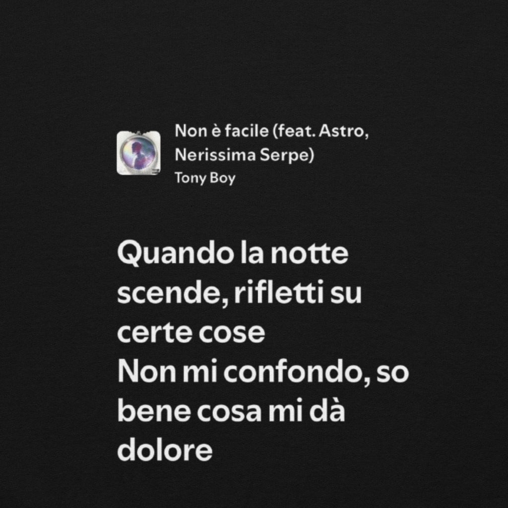 TONY BOY - NON È FACILE - QUANDO LA NOTTE SCENDE